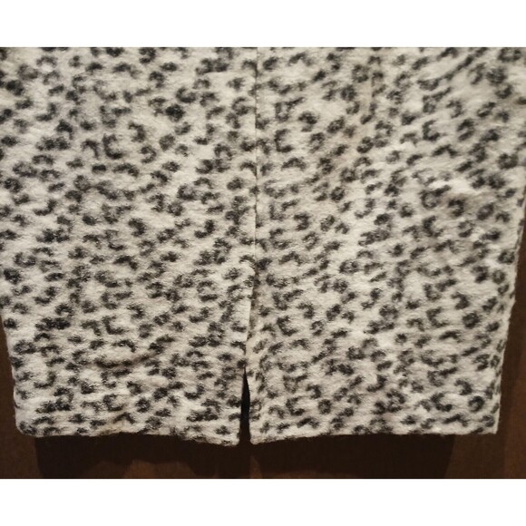 Ann Taylor Wool Blend Pencil Skirt SIZE 14 Faux Fur Leopard Print Office Career - Picture 5 of 10